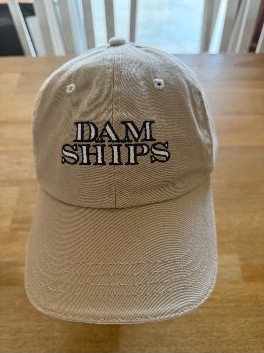 Holland America Line Beige Strapback Hat Embroidered From Cruise Line